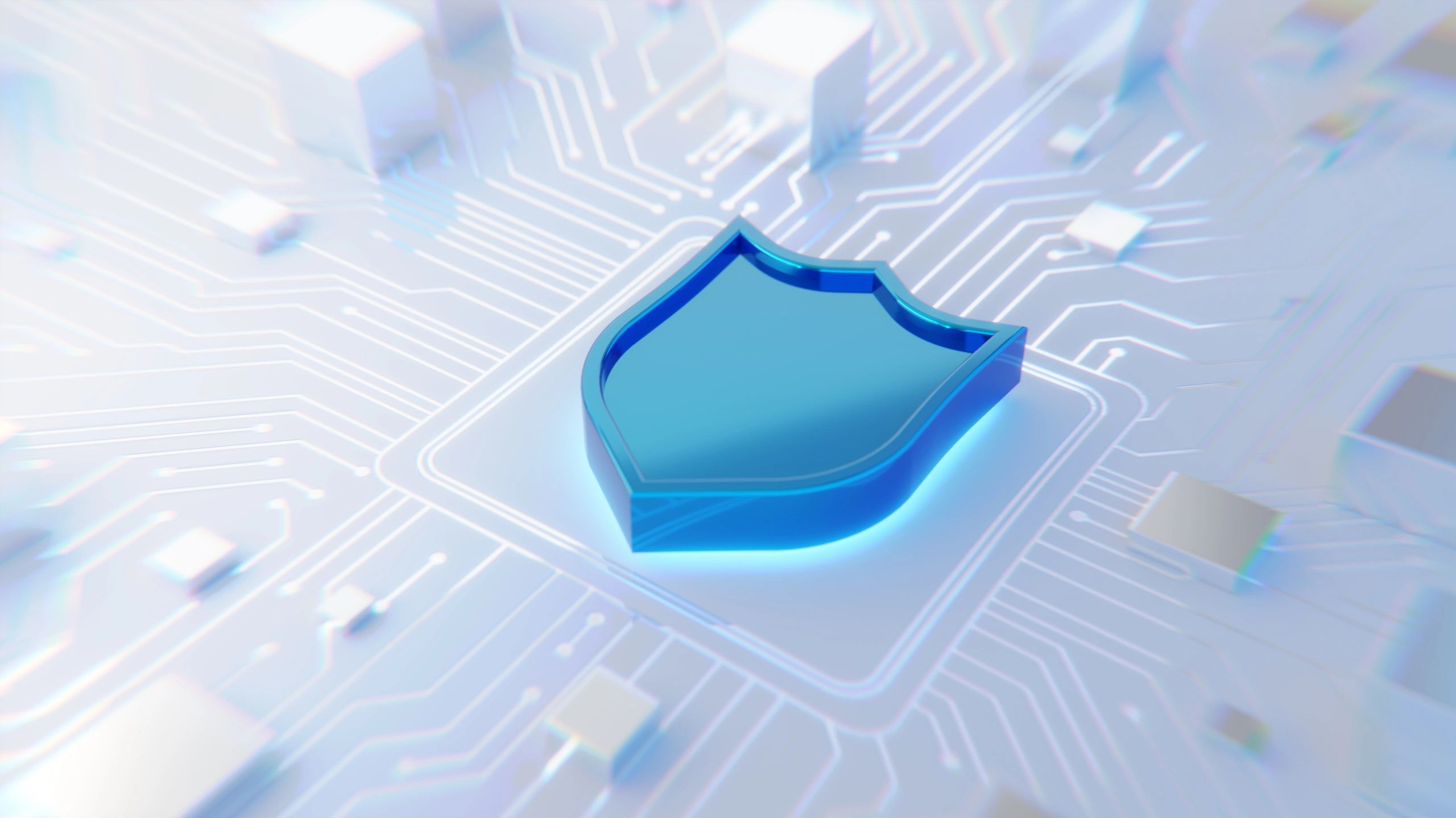 Abstract digital security shield representing account protection